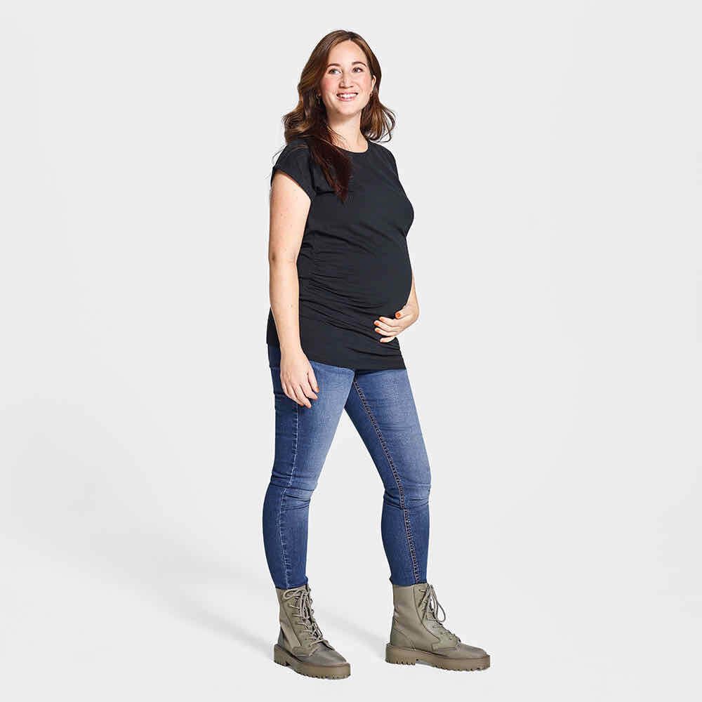 A pair of blue maternity jeans from the Zeeman collection