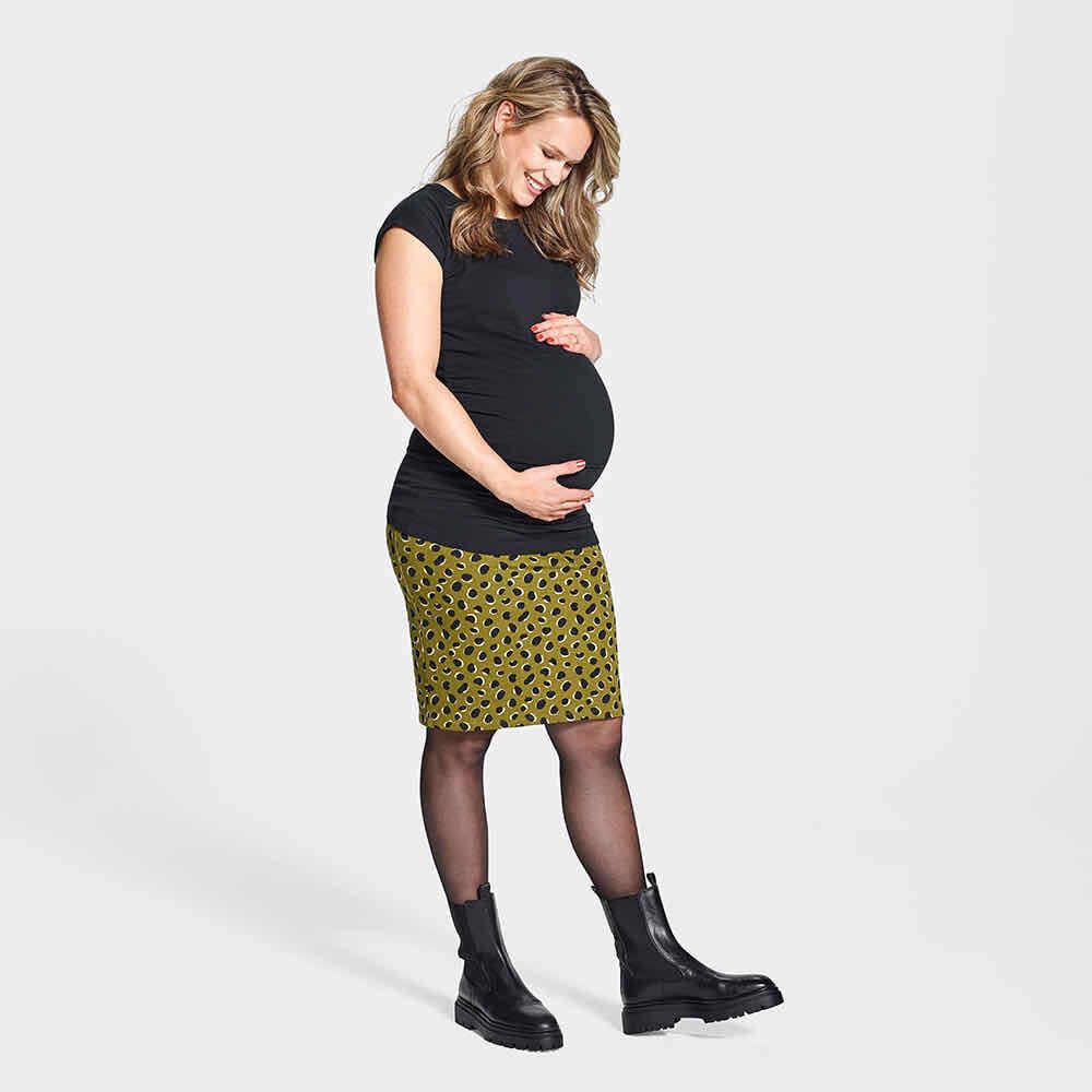 Maternity collection, skirt with army print